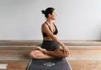 woman performing yoga